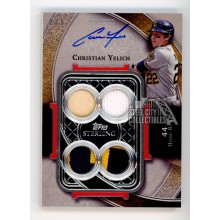 Christian Yelich 2022 Topps Sterling Autograph Patch Card #SWAR-CY 2/5