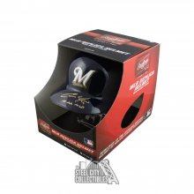 Christian Yelich 18 NL MVP Autographed Milwaukee Brewers Replica Full-Size Batting Helmet - JSA COA