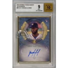 Yordan Alvarez 2020 Topps Bowman Transcendent Autograph Rookie Card 05/25 BGS 9