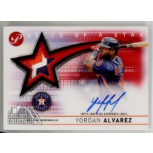 Yordan Alvarez 2022 Topps Pristine Star Autograph Patch Card #SSAR-YA 1/5