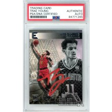 Trae Young 2018-19 Panini Essentials Autograph Rookie Card #234 PSA/DNA (Red)