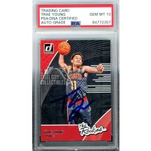 Trae Young 2018-19 Panini Donruss The Rookies Autograph Card #5 PSA/DNA 10