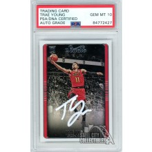 Trae Young 2018-19 Panini Studio Autograph Rookie Card #298 PSA/DNA 10 (White)