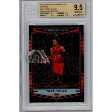 Trae Young 2018-19 Panini Chronicles Obsidian Preview Rookie Card 55/149 BGS 9.5