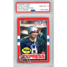 Steve Young 1985 Topps USFL Autograph Card #65 PSA/DNA 10