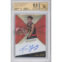 Trae Young 2018-19 Panini Revolution Autograph Rookie Card #RA-TYG BGS 9.5 Gem