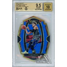 Trae Young 2018-19 Panini Select Blue Autograph Rookie Card /249 #142 BGS 9.5 BAS 10