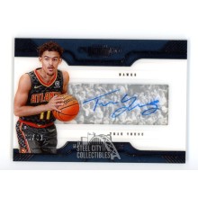 Trae Young 2018-19 Panini Dominion Exhibit Autograph Rookie Card #MR-TYG 45/49
