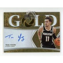 Trae Young 2019-20 Panini Opulence City Of Gold Autograph Card #CG-TY 17/25