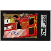 Trae Young 2018-19 Panini Absolute Autograph Rookie Jersey Card 041/149 SGC 8.5