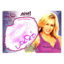 Nikki Ziering 2012 Benchwarmer Kiss Autograph Pink Card 2/3